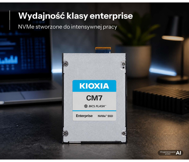 KIOXIA 7,68TB E3.S PCIe Gen5 CM7-R - 1597283 - zdjęcie 2